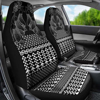 Black Taniko Kowhaiwhai Tukutuku Motif Car Seat Cover
