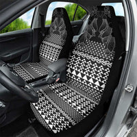 Black Taniko Kowhaiwhai Tukutuku Motif Car Seat Cover