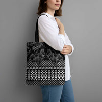 Black Taniko Kowhaiwhai Tukutuku Motif Tote Bag - Polynesian Pride