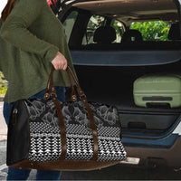 Black Taniko Kowhaiwhai Tukutuku Motif Travel Bag - Polynesian Pride