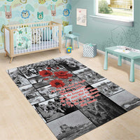 ANZAC Day Gallipoli Campaign Area Rug To The End They Remain