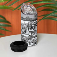 ANZAC Day Gallipoli Campaign 4 in 1 Can Cooler Tumbler To The End They Remain