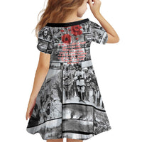 ANZAC Day Gallipoli Campaign Family Matching Long Sleeve Bodycon Dress and Hawaiian Shirt To The End They Remain LT9 - Polynesian Pride