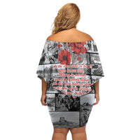 ANZAC Day Gallipoli Campaign Family Matching Off Shoulder Short Dress and Hawaiian Shirt To The End They Remain LT9 - Polynesian Pride