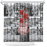 ANZAC Day Gallipoli Campaign Shower Curtain To The End They Remain