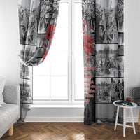 ANZAC Day Gallipoli Campaign Window Curtain To The End They Remain