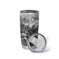 Black ANZAC Day The Battle of Lone Pine Tumbler Cup Kiwi-Kangaroo Soldier Lest We Forget