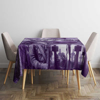 Purple ANZAC Day The Battle of Lone Pine Tablecloth Kiwi-Kangaroo Soldier Lest We Forget