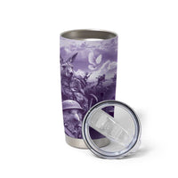 Purple ANZAC Day The Battle of Lone Pine Tumbler Cup Kiwi-Kangaroo Soldier Lest We Forget