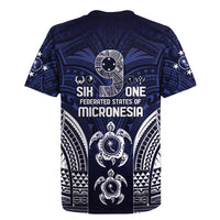 FSM Chuuk States Rugby Jersey Micronesia Six 9 One Polynesian Tribal Pattern