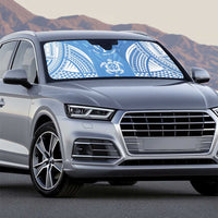 FSM Kosrae States Auto Sun Shade Micronesia Six 9 One Polynesian Tribal Pattern - Polynesian Pride