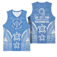 FSM Kosrae States Basketball Jersey Micronesia Six 9 One Polynesian Tribal Pattern - Polynesian Pride