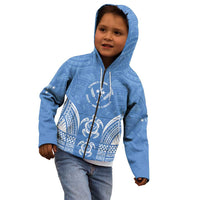 FSM Kosrae States Kid Hoodie Micronesia Six 9 One Polynesian Tribal Pattern