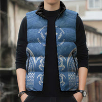 FSM Kosrae States Sleeveless Puffer Jacket Micronesia Six 9 One Polynesian Tribal Pattern - Polynesian Pride