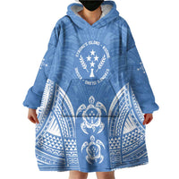 FSM Kosrae States Wearable Blanket Hoodie Micronesia Six 9 One Polynesian Tribal Pattern