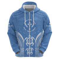 FSM Kosrae States Zip Hoodie Micronesia Six 9 One Polynesian Tribal Pattern