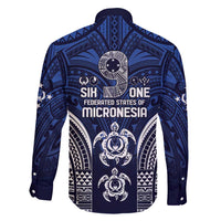 FSM Pohnpei States Family Matching Off Shoulder Maxi Dress and Hawaiian Shirt Micronesia Six 9 One Polynesian Tribal Pattern