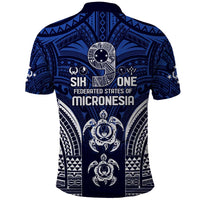 FSM Pohnpei States Polo Shirt Micronesia Six 9 One Polynesian Tribal Pattern
