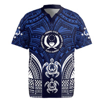 FSM Pohnpei States Rugby Jersey Micronesia Six 9 One Polynesian Tribal Pattern
