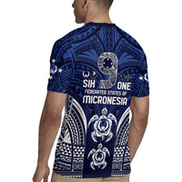FSM Pohnpei States Rugby Jersey Micronesia Six 9 One Polynesian Tribal Pattern