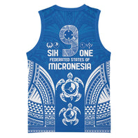 FSM Yap States Basketball Jersey Micronesia Six 9 One Polynesian Tribal Pattern - Polynesian Pride