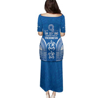 FSM Yap States Family Matching Puletasi and Hawaiian Shirt Micronesia Six 9 One Polynesian Tribal Pattern