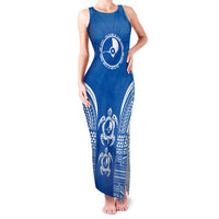 FSM Yap States Family Matching Tank Maxi Dress and Hawaiian Shirt Micronesia Six 9 One Polynesian Tribal Pattern