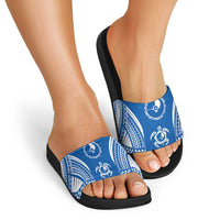 FSM Yap States Slide Sandals Micronesia Six 9 One Polynesian Tribal Pattern - Polynesian Pride