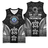 FSM Micronesia Six 9 One Basketball Jersey Polynesian Tribal Pattern - Polynesian Pride