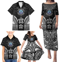 FSM Micronesia Six 9 One Family Matching Puletasi and Hawaiian Shirt Polynesian Tribal Pattern