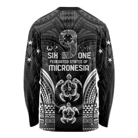FSM Micronesia Six 9 One Long Sleeve Shirt Polynesian Tribal Pattern