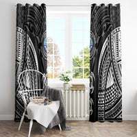 FSM Micronesia Six 9 One Window Curtain Polynesian Tribal Pattern