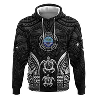 FSM Micronesia Six 9 One Zip Hoodie Polynesian Tribal Pattern LT9 Pullover Hoodie Black - Polynesian Pride