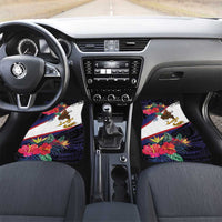 American Samoa Flag Day Since 1900 Car Mats Samoa Muamua Le Atua Tropical Flowers