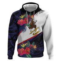 American Samoa Flag Day Since 1900 Hoodie Samoa Muamua Le Atua Tropical Flowers