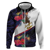 American Samoa Flag Day Since 1900 Hoodie Samoa Muamua Le Atua Tropical Flowers