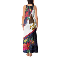 American Samoa Flag Day Since 1900 Tank Maxi Dress Samoa Muamua Le Atua Tropical Flowers