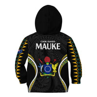Polynesian Pride Mauke Island Kid Hoodie Cook Islands Tribal Wave Style LT9 - Polynesian Pride