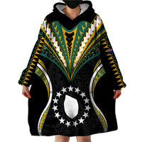 (Personalised) Polynesian Pride Mauke Island Wearable Blanket Hoodie Cook Islands Tribal Wave Style LT9 - Polynesian Pride