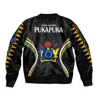 Polynesian Pride Pukapuka Island Bomber Jacket Cook Islands Tribal Wave Style LT9 - Polynesian Pride