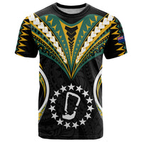 Polynesian Pride Rakahanga Island T Shirt Cook Islands Tribal Wave Style LT9 Black - Polynesian Pride