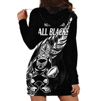 New Zealand All Black Rugby Hoodie Dress LT9 - Polynesian Pride