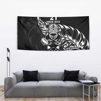New Zealand Rugby Custom Tapestry Opango All Black Fern