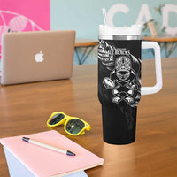 New Zealand All Black Rugby Custom Tumbler With Handle
