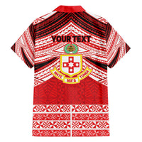 Personalised Kolisi Tonga College Atele Family Matching Off The Shoulder Long Sleeve Dress and Hawaiian Shirt Polynesian Ngatu Tribal LT9 - Polynesian Pride