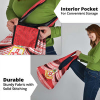 Personalised Kolisi Tonga College Atele Grocery Bag Polynesian Ngatu Tribal