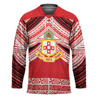 Personalised Kolisi Tonga College Atele Hockey Jersey Polynesian Ngatu Tribal - Polynesian Pride