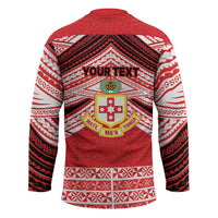 Personalised Kolisi Tonga College Atele Hockey Jersey Polynesian Ngatu Tribal - Polynesian Pride