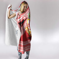 Personalised Kolisi Tonga College Atele Hooded Blanket Polynesian Ngatu Tribal