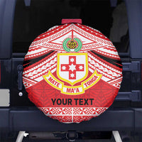Personalised Kolisi Tonga College Atele Spare Tire Cover Polynesian Ngatu Tribal